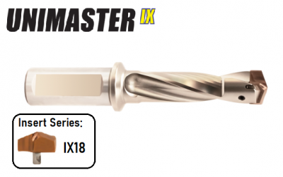 19.00mm - 19.90mm 3xd Unimaster IX Exchangeable Head drill Body Europa